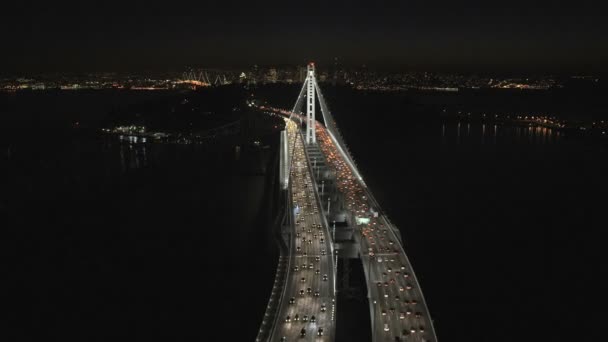 Nowe Oakland Bay Bridge San Francisco - Materiał filmowy, wideo