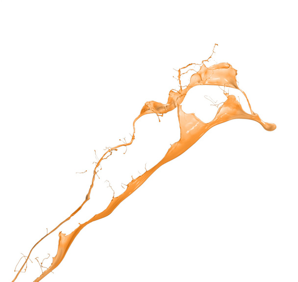 geïsoleerde oranje splash - Foto, afbeelding