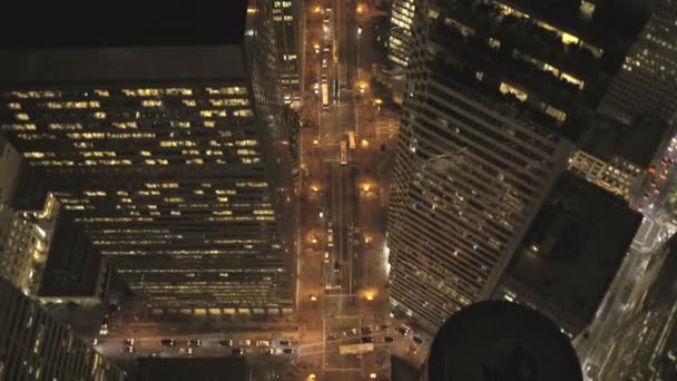 illuminated rooftop Skyscrapers San Francisco - Footage, Video