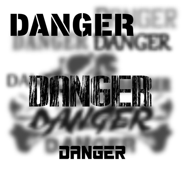 danger of a blurred background - Vector, Image
