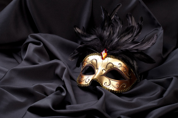 Maske venedig kostüm party weihnachten sylvester karneval seide - Foto, Bild