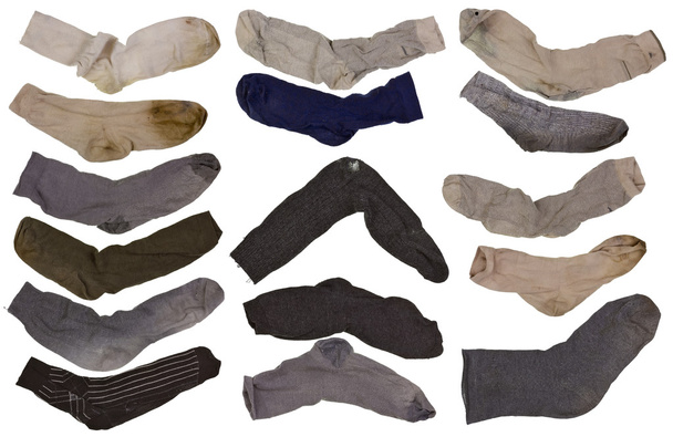Viejo retro hombres calcetines aislados conjunto
 - Foto, Imagen