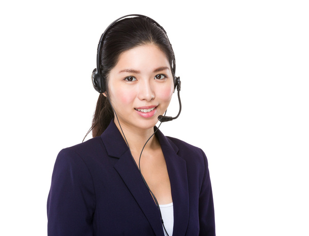 asiatische weiblich customer services operator - Foto, Bild