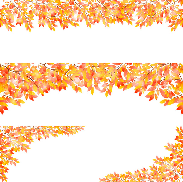 Maple gebladerte achtergrond - Vector, afbeelding