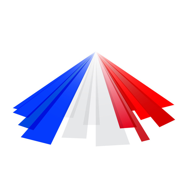 Abstract English and French flag - ベクター画像