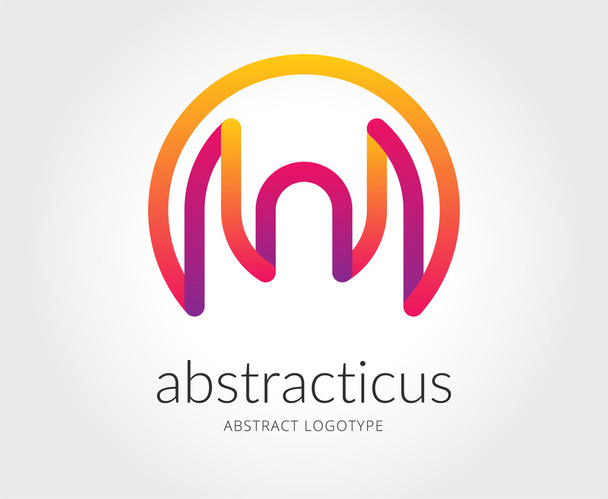 Abstraktní lidské vektorové logo šablona pro značky a design - Fotografie, Obrázek