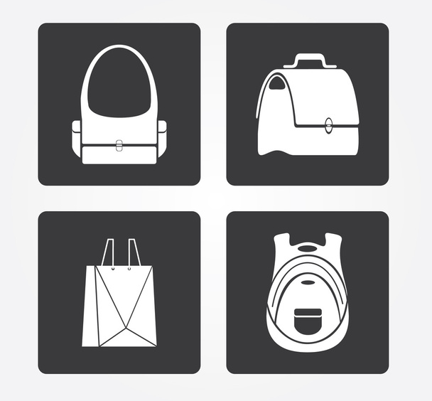 Simple web icon in vector: shopping basket - Vektör, Görsel