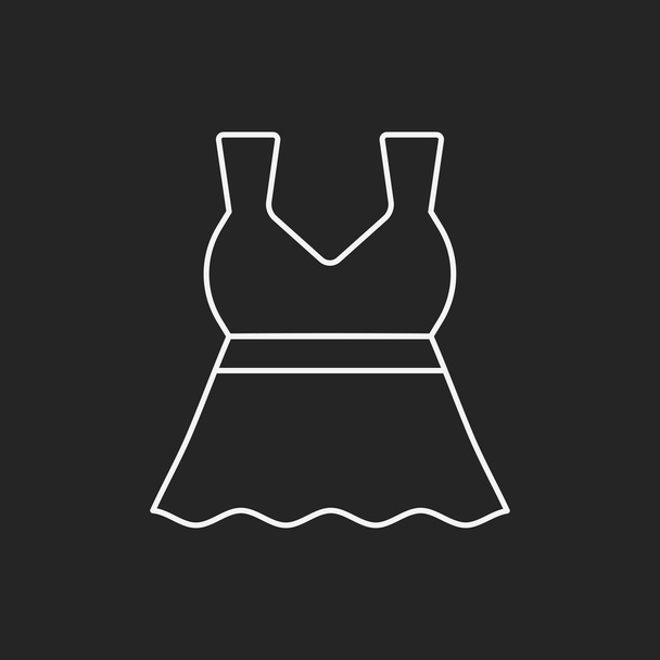dress line icon - Vecteur, image