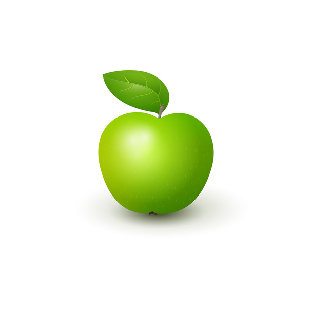 Manzana verde
  - Vector, imagen