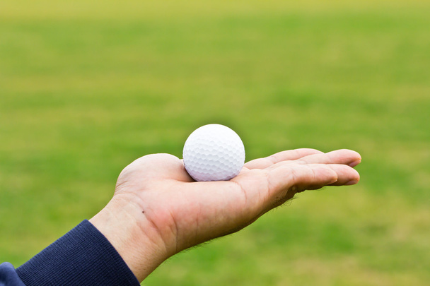 pallina da golf a portata di mano
 - Foto, immagini