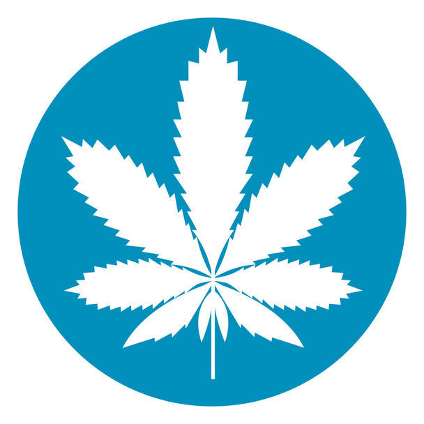 ícone de cannabis isolado
 - Vetor, Imagem