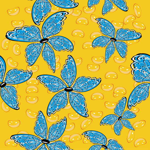 abstract seamless pattern with flowers - Διάνυσμα, εικόνα