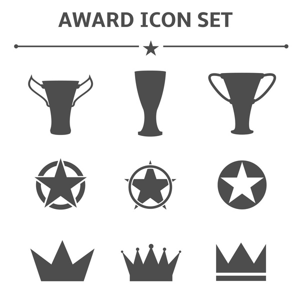 premio icono conjunto
 - Vector, imagen