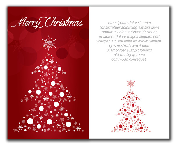 merry christmas greeting  card illustration - Vector, Image