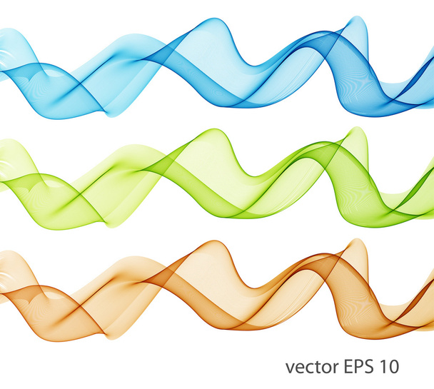 Wave abstract images, color design - Vector, afbeelding