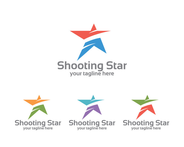 abstrakte Star Business Identity Logo-Vorlage. Stern Vektor Logo Design Branding Corporate Identity. einfacher moderner Sternvektor . - Vektor, Bild