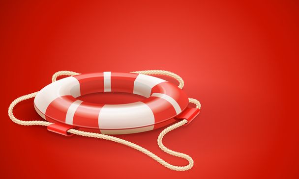 Life buoy for drowning rescue and help support - Vektori, kuva