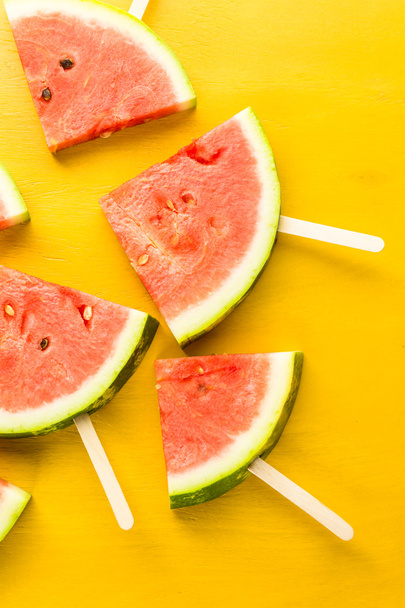 Yummy watermelon slice popsicles - Photo, Image