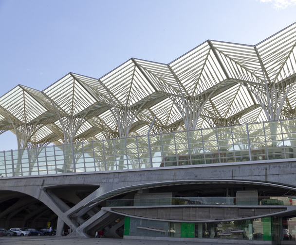 lizbońskiego nowoczesna architektura gare oriente - Zdjęcie, obraz