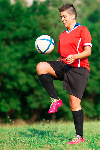 Woman footballer - Photo, Image