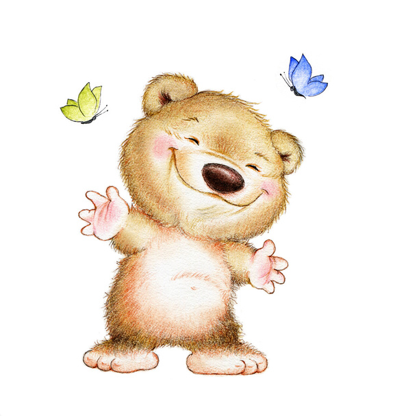 Urso de pelúcia sorridente bonito
 - Foto, Imagem