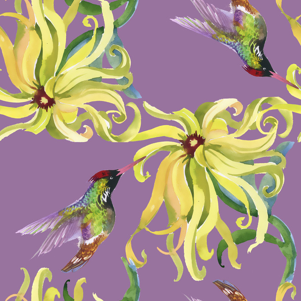 tropical floral seamless pattern - Valokuva, kuva