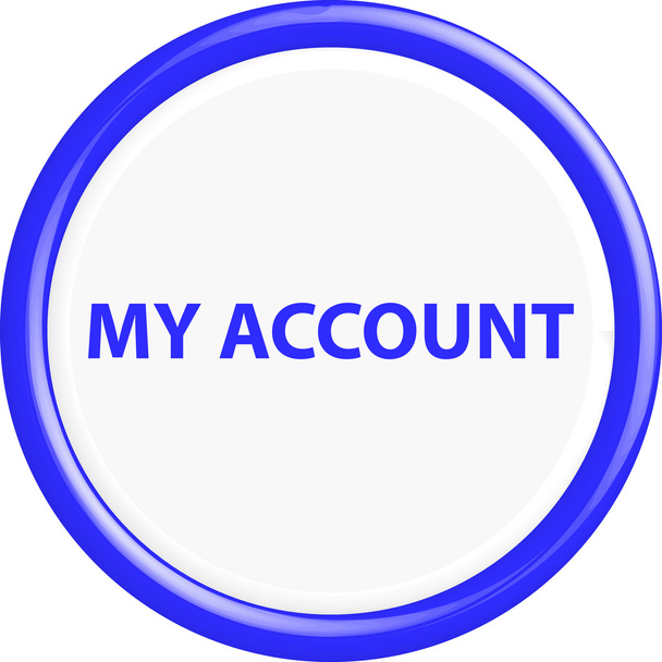 Mijn account knop  - Vector, afbeelding
