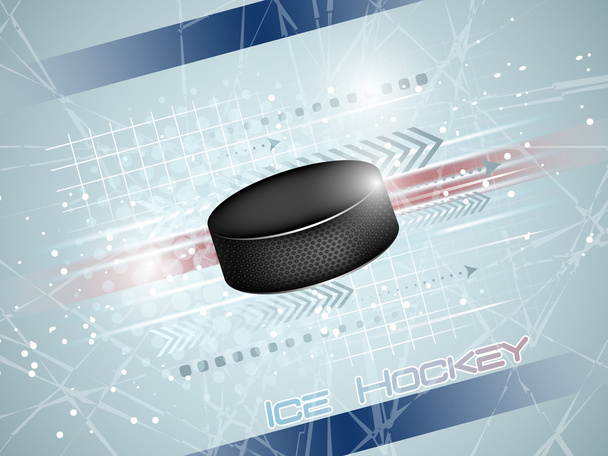 Rondelle de hockey sur la glace, illustration vectorielle
 - Vecteur, image