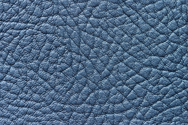 Blaues Leder Textur oder Hintergrund - Foto, Bild