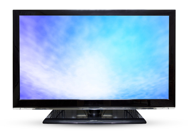 Céu de televisão ou paisagem monitor isolado no fundo branco
 - Foto, Imagem