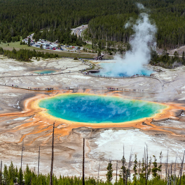 Yellowstone Źródło grand prismatic spring - Zdjęcie, obraz