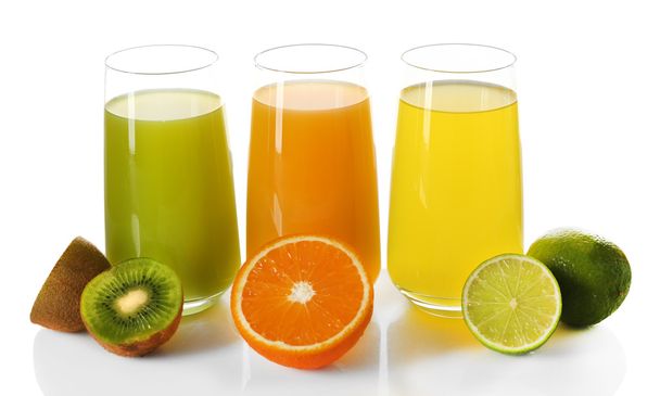 Bicchieri di succo con frutta
 - Foto, immagini