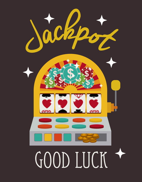 Jackpot design - Vektor, kép