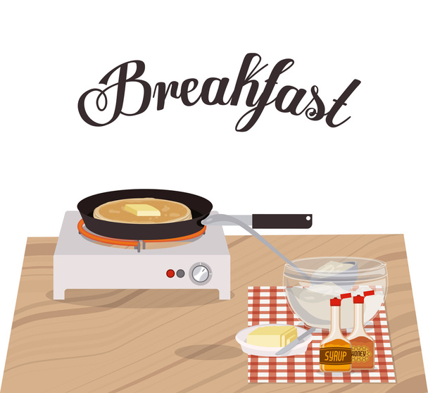 Breakfast design - Вектор,изображение