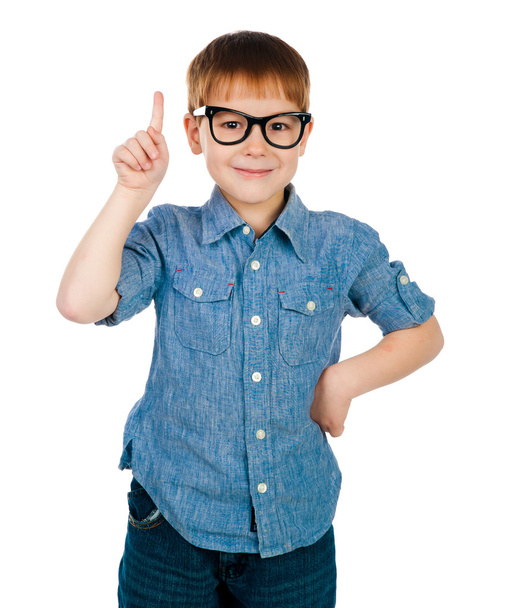 Little boy with glasses - Foto, Imagem