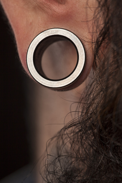 oorpiercing - Foto, afbeelding