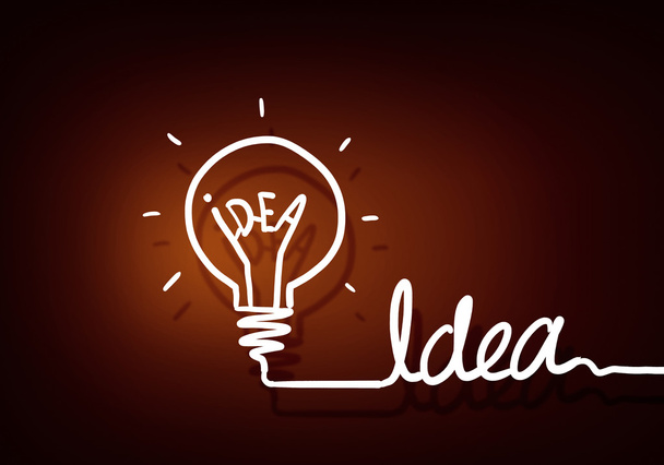 Bulb light idea - Foto, imagen