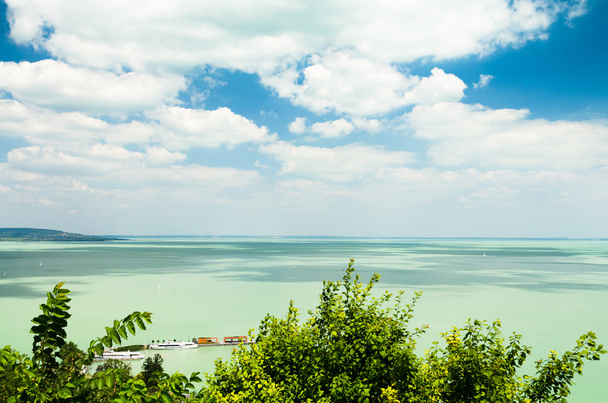 View of Balaton lake from Tihany abbey - Photo, Image