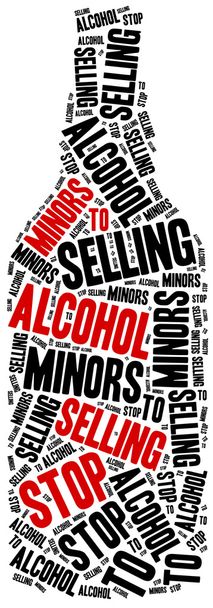 Stop selling alcohol to juvenile. - Fotoğraf, Görsel
