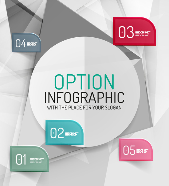 Vector fresh business abstract infographics - ベクター画像