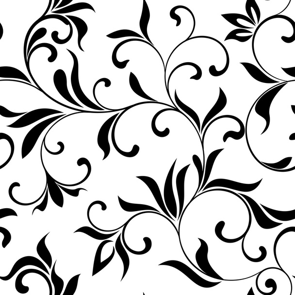 Seamless pattern: flowers on a white background - Foto, immagini