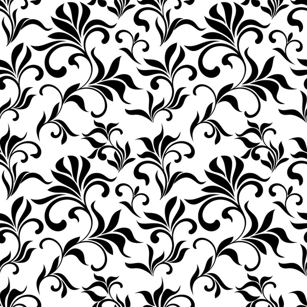Seamless pattern: flowers on a white background - 写真・画像