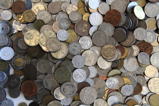 alte europäische Münzen als schöner Hintergrund - Foto, Bild