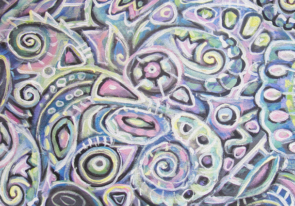 Abstract acrylic painting pattern - Φωτογραφία, εικόνα