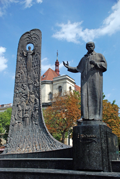 Schewtschenko-Statue in Lwiw - Foto, Bild