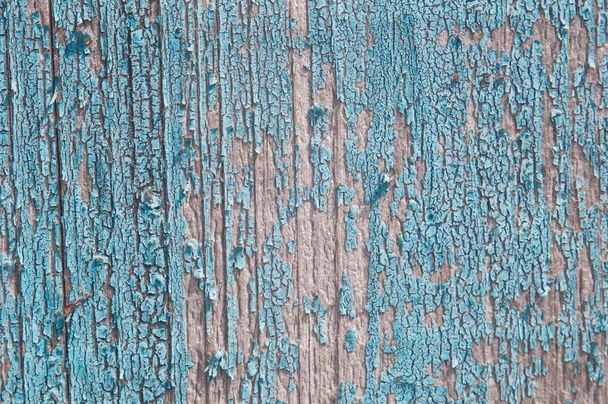 blue painted wooden background - Fotoğraf, Görsel