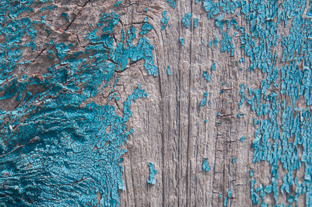blue painted wooden background - Foto, afbeelding