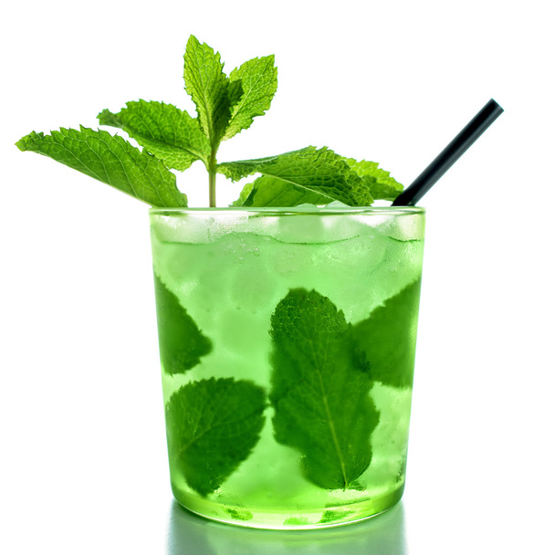 refreshing mojito on a white background - 写真・画像