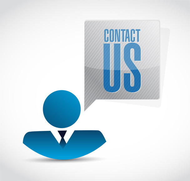 contact us people sign concept - Photo, Image