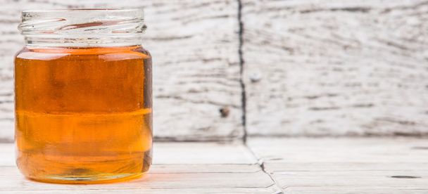 Honey In Mason Jar - Фото, изображение